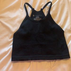 Free People Happiness Runs Tank Crop -Black